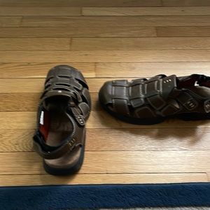 St. John’s Bay Men’s sandals.  Maybe worn twice.  Excellent condition